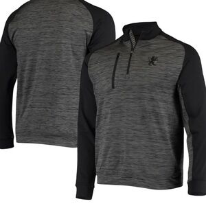 Men's Sacramento Kings Levelwear Charcoal Rampart Raglan Quarter-Zip‎ Jacket